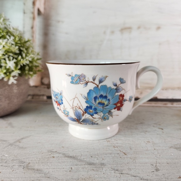 Vintage Versatone Noritake Japan Bleu Fleur Design Tea / Coffee Cup Replacement - Picture 1 of 8